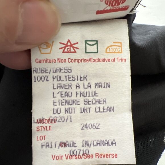 Joseph Ribkoff Beaded Straps Black Shift Dress Womens 8 Sleeveless VTG Canada - Picture 15 of 15